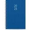 Ημερολόγιο ημερήσιο The Writing Fields Spiral 220 12x17cm 2023 σκληρό εξώφυλλο δερματίνη μπλε